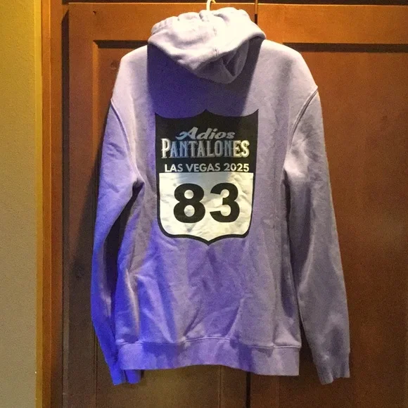 Barrel racing sweatshirt adios pantalones hoodie cowgirl horse barn riding trail - Picture 2 of 8